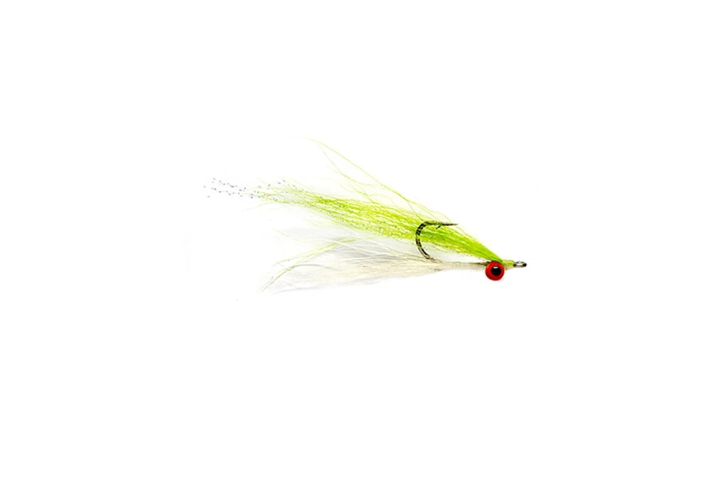 Fulling Mill Clouser Minnow Chartreuse & White 3 Fulling Mill Clouser Minnow Chartreuse & White