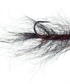 MFC Chan's Balanced Ruby-Eyed Leech - Black/Red Shop Flies