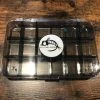 Adamsbuilt Fly Boxes Fly Fish Food Logo Fly Box, Ultra Clear 18 Compartments - Large