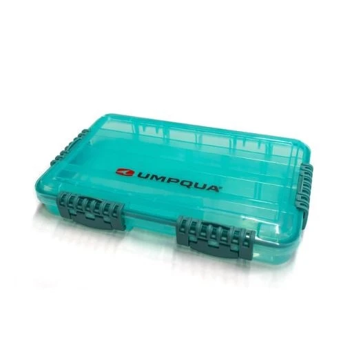 Fly Boxes Umpqua Waterproof Bug Locker - Large - Aqua 3 Fly Boxes Umpqua Waterproof Bug Locker - Large - Aqua