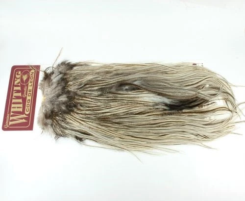 Hackle Whiting Coq De Leon Rooster Saddle - Silver 3 Hackle Whiting Coq De Leon Rooster Saddle - Silver