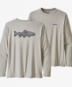Patagonia Men's Long-Sleeved Capilene Cool Daily Fish Graphic Shirt Clothing & Logo Gear