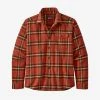 Patagonia Light Weight Fjord Flannel - Lawrence Hot Ember