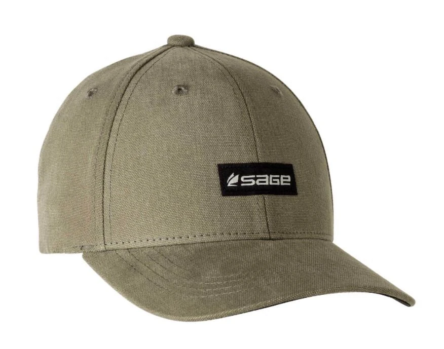 Fly Fish Food Sage 6-Panel Logo Hat - Olive Hats 3 Fly Fish Food Sage 6-Panel Logo Hat - Olive Hats