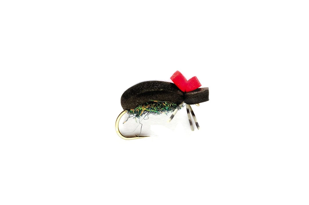 Fulling Mill Shop Flies Hi Vis Black Foam Beetle 3 Fulling Mill Shop Flies Hi Vis Black Foam Beetle