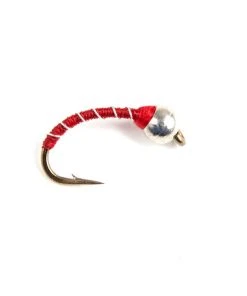 Fulling Mill Red/Silver Zebra Midge (TBH)