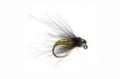 Fulling Mill Shop Flies Callies Jiggable Caddis Olive
