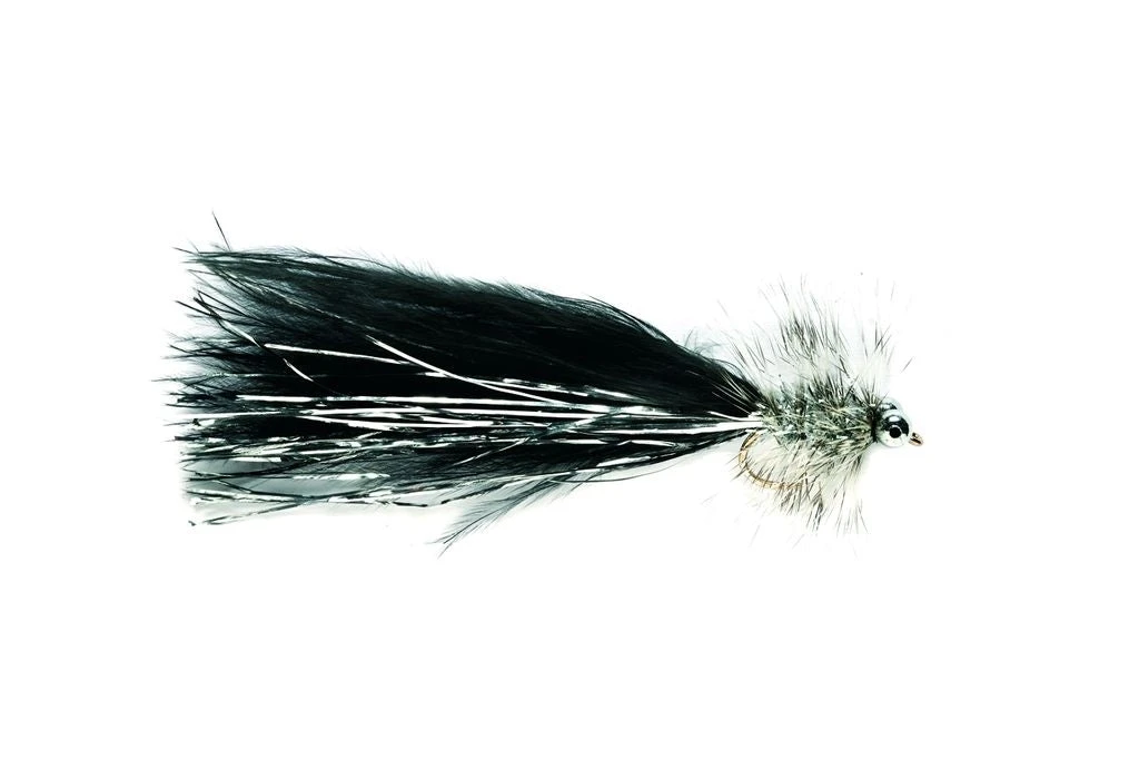 Fulling Mill Humungus Silver & Black Shop Flies 3 Fulling Mill Humungus Silver & Black Shop Flies