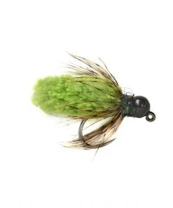 Fulling Mill Shop Flies Tungsten Bomb Mop Fly Chartreuse - 14