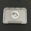 Adamsbuilt FLY FISH FOOD LOGO FLY BOX, CLEAR SINGLE SIDED - SMALL W/ EASY GRIP FOAM