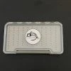 Adamsbuilt FLY FISH FOOD LOGO FLY BOX, CLEAR SINGLE SIDED - LARGE WITH EASY GRIP FOAM Fly Boxes