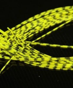 Hareline Synthetic Fibers & Flash Barred Rubber Legs