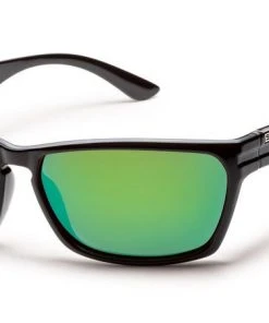 Smith Sunglasses Suncloud Cutout - Black - Green Mirror