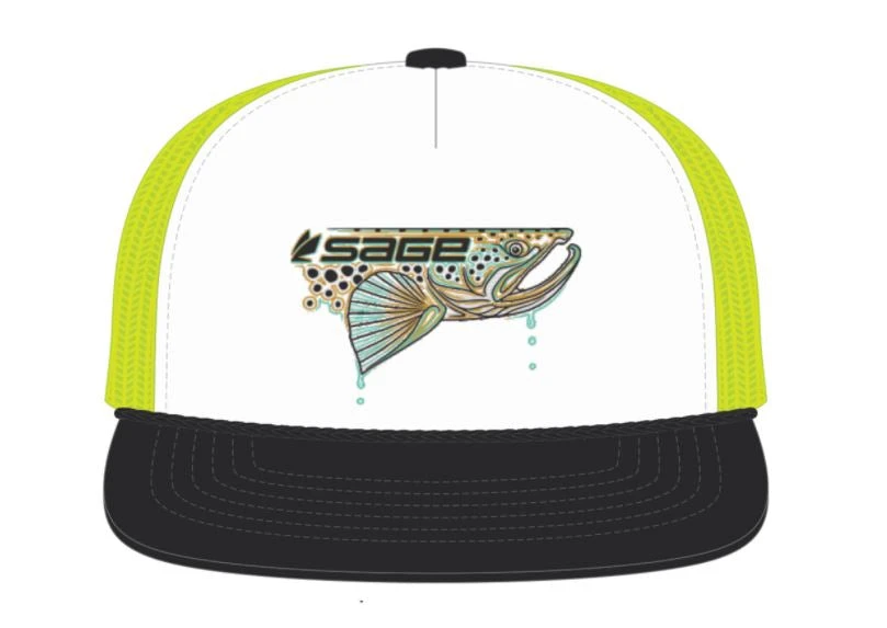 Hats Sage Electric Foamie Hat - Trout/Green 3 Hats Sage Electric Foamie Hat - Trout/Green
