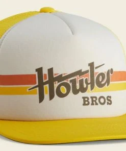Howler Brothers Howler Bros Structured Snapback Hat - Howler Electric Stripe: Gold/Stone