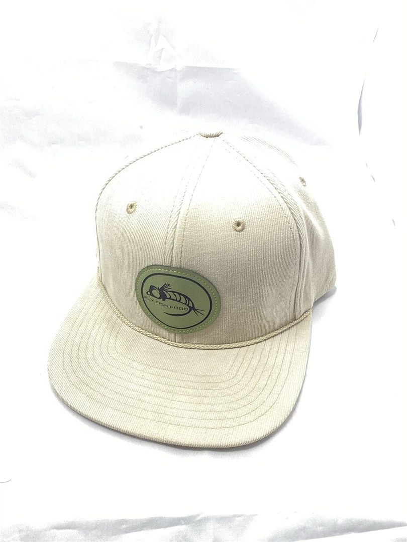 Captuer Hats Fly Fish Food Logo Hat - Tan Corduroy 3 Captuer Hats Fly Fish Food Logo Hat - Tan Corduroy