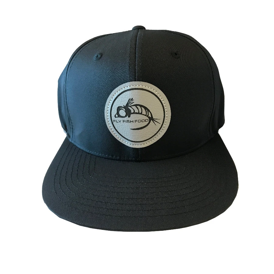 Captuer Hats Fly Fish Food Golf Logo Hat - Black 3 Captuer Hats Fly Fish Food Golf Logo Hat - Black