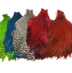 Hareline Grizzly Streamer Cape Feathers & Marabou