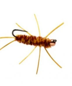 Fulling Mill Shop Flies Jiggy Pat's - Brown & Yellow