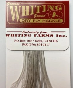 Whiting 100 Pack Dry Fly Hackle - Light Dun - 20