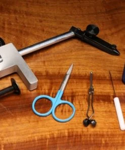 Hareline Fly Tying Material Kit With Premium Tools And Vise Tools & Vises