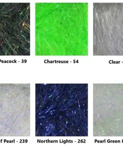 Hareline Ripple Ice Hair - 4 Inch Synthetic Fibers & Flash