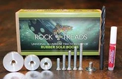 Rock Treads - Universal Aluminum Traction Kit - Rubber & Felt Fixed Sole Boots Wading Gear