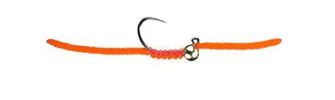 MFC Jig San Juan Worm - Fl. Fire Orange Dirty Flies & Worms 3 MFC Jig San Juan Worm - Fl. Fire Orange Dirty Flies & Worms