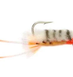 Fulling Mill Shop Flies Sand Flea - White & Gray