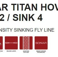 Scientific Anglers Sonar Titan Hover/Sink 2/Sink 4 Fly Line 8 Scientific Anglers Sonar Titan Hover/Sink 2/Sink 4 Fly Line