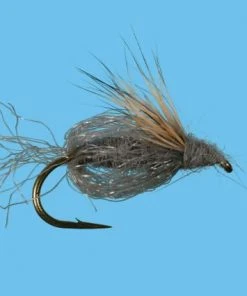 Solitude Sparkle Pupa - Gray Shop Flies