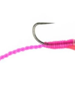 Umpqua Smitherman's Twisted Worm- Pink Shop Flies