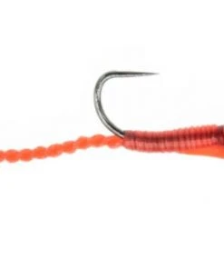 Umpqua Smitherman's Twisted Worm- Red Shop Flies