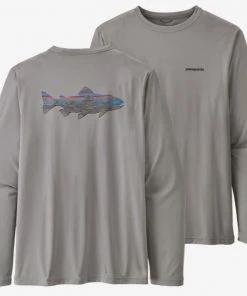 Patagonia Men's Long-Sleeved Capilene Cool Daily Fish Graphic Shirt Clothing & Logo Gear